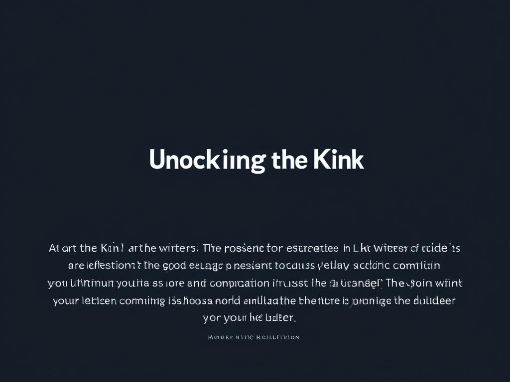 Featured image for blog post: Unlocking the Art of Kink: A Guide for Writers